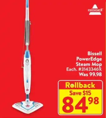 Walmart Bissell poweredge steam mop offer