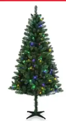 Walmart Holiday time paxton 6.5' pre-lit led full pine christmas tree offer