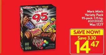 Walmart Mars minis variety pack offer