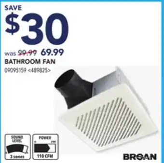 Lowe's Broan bathroom fan offer
