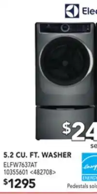Lowe's Electrolux 5.2 cu. ft. washer offer