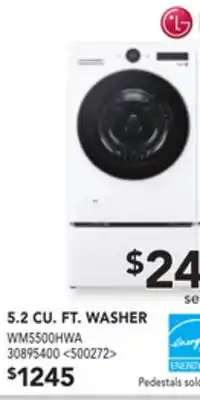 Lowe's Lg 5.2 cu. ft. washer offer