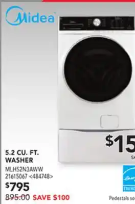 Lowe's Midea 5.2 cu. ft washer offer