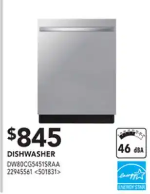 Lowe's Samsung dishwasher offer
