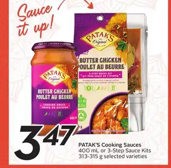 Sobeys Cooking sauces offer