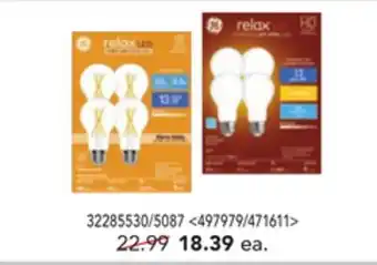 Lowe's Ge relax light bulbs offer