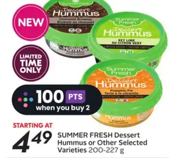 Sobeys Dessert hummus offer