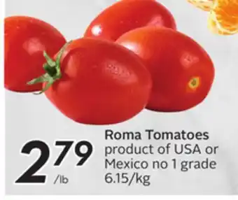 Sobeys Roma tomatoes offer