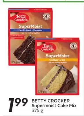 Sobeys Supermoist cake mix offer