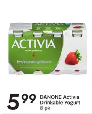 Sobeys Activia drinkable yogurt offer