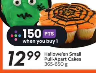 Sobeys Hallowe'en small pull-apart cakes offer