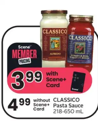 Sobeys Classico pasta sauce offer
