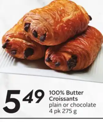 Sobeys 100% butter croissants offer