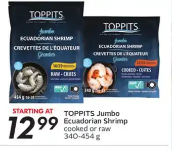 Sobeys Jumbo ecuadorian shrimp offer