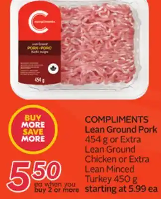 Sobeys Lean ground pork offer