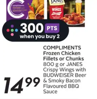 Sobeys Frozen chicken fillets or chunks offer