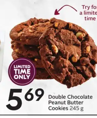 Sobeys Double chocolate peanut butter cookies offer