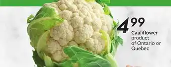 Sobeys Cauliflower offer