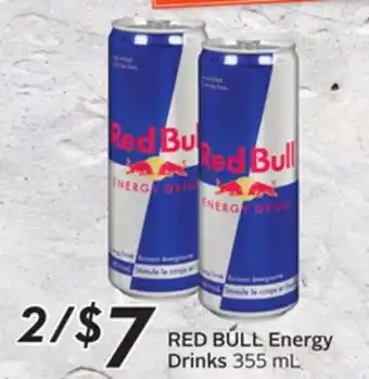 Sobeys Red bull energy drinks offer