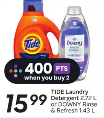 Sobeys Tide laundry detergent offer