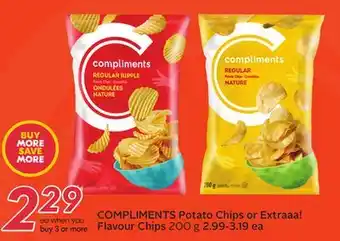 Sobeys Compliments potato chips or extraaa! flavour chips offer