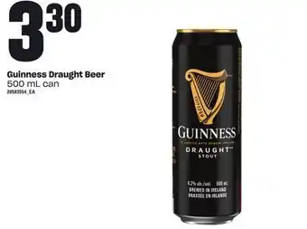 Loblaws Guinness draught beer, 500 ml can offer
