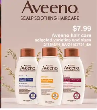 Loblaws Aveeno hair care offer