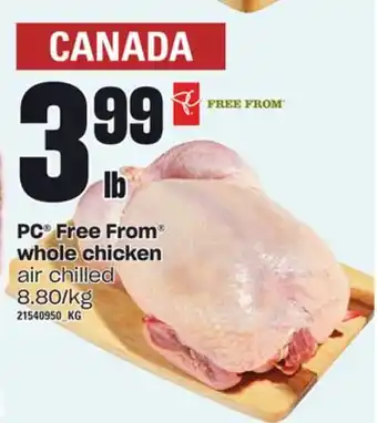Loblaws Pc free from whole chicken offer