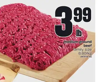 Loblaws Medium ground beef offer