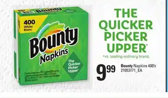 Loblaws Bounty napkins 400's offer