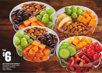 Loblaws Personal snack platters, 300-380 g offer