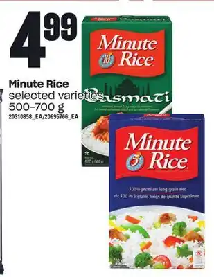 Loblaws Minute rice, 500-700 g offer