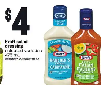 Loblaws Kraft salad dressing, 475 ml offer