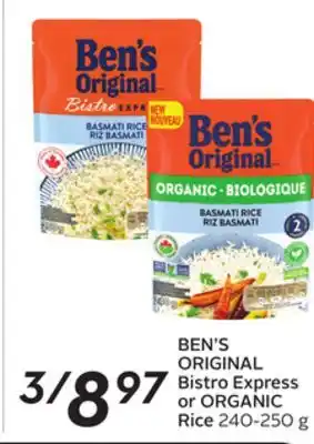 Sobeys Original bistro express or organic rice offer