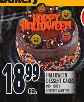 Metro Halloween dessert cakes offer