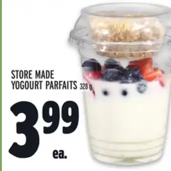 Metro Store made yogourt parfaits offer