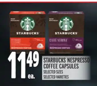 Metro Starbucks nespresso coffee capsules offer