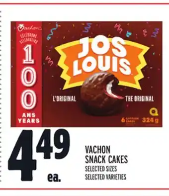 Metro Vachon snack cakes offer