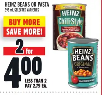 Metro Heinz beans or pasta offer
