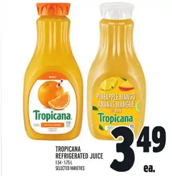 Metro Tropicana refrigerated juice offer