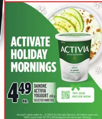 Metro Danone activia yogourt offer