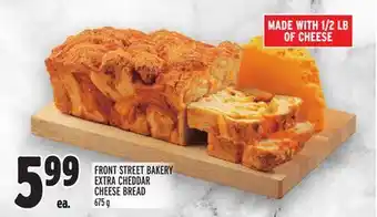 Metro Front street bakery extra cheddar cheese bread offer