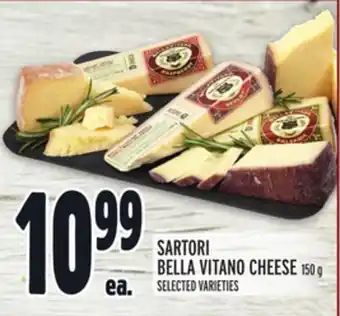 Metro Sartori bella vitano cheese offer