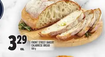 Metro Front street bakery calabrese bread offer