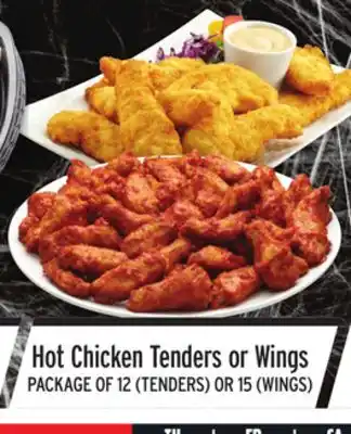 Metro Hot chicken tenders or wings offer