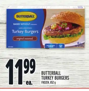 Metro Butterball turkey burgers offer