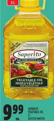 Metro Saporito vegetable oil offer