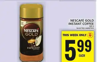 Food Basics Nescafé gold instant coffee offer