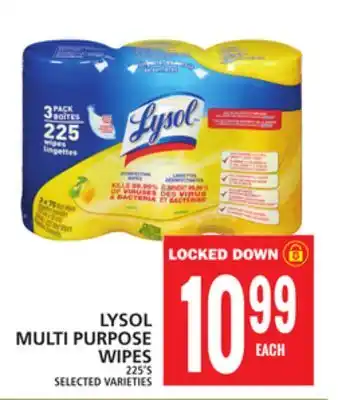Food Basics Lysol multi purpose wipes offer