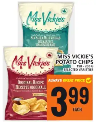Food Basics Miss vickie's potato chips offer
